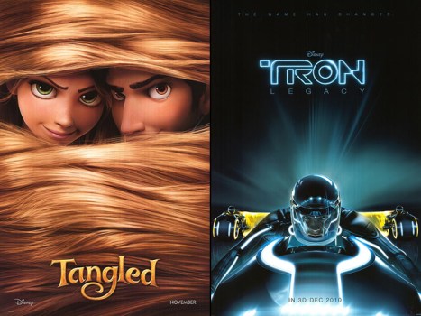 "Tangled" Up in Blue "Tron: Legacy" Footage