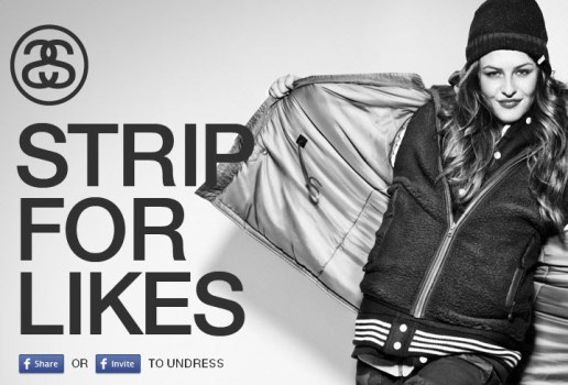 Will Strip for Facebook Likes