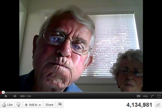 Grandparents+Webcam = 4 Million Hits on YouTube
