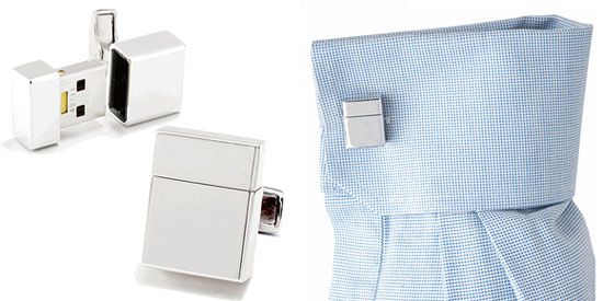 Expensive Cufflink Flash Drives Are Ready for You, Mr. Bond