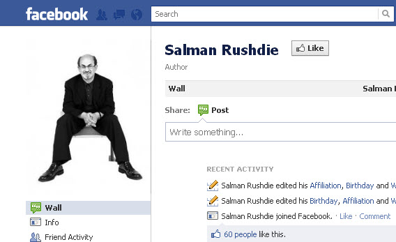 Salman Rushdie Bucks Facebook, Gets Name Back