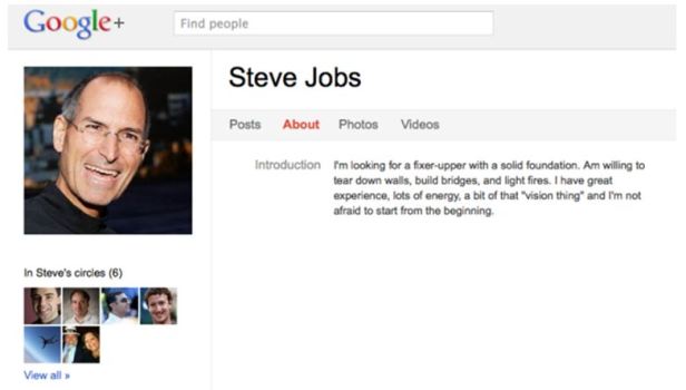 Google+ Deletes Steve Jobs?