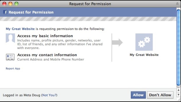 Facebook Gives Out Your Address and Phone Number