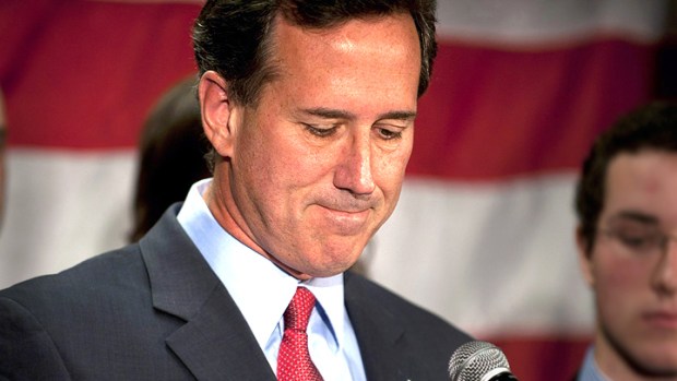 Santorum's Deflating Departure