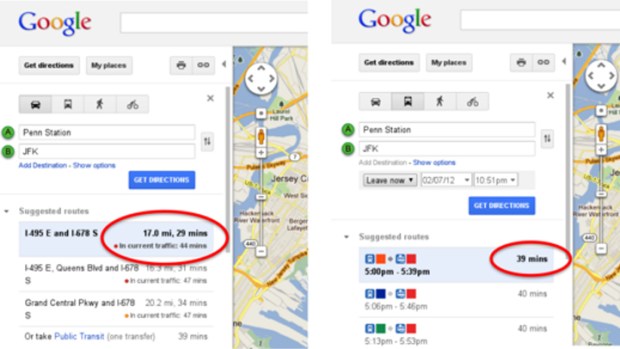 Google Maps Adds Real-Time Traffic