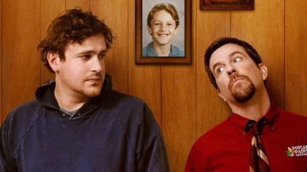 Ed Helms & Jason Segel at Home Doing Drama in 'Jeff, Who Lives at Home'