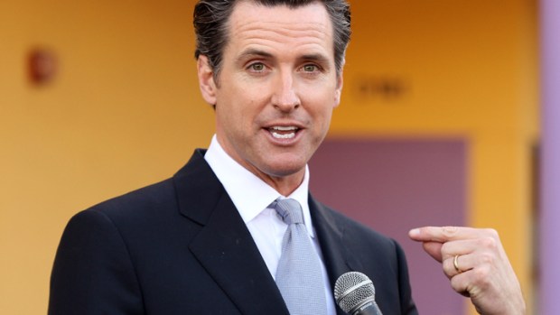 Newsom Moves in With Startups
