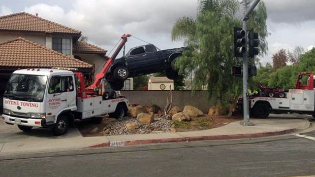 Images: Pickup Truck Crashes Into Rancho Penasquitos Home