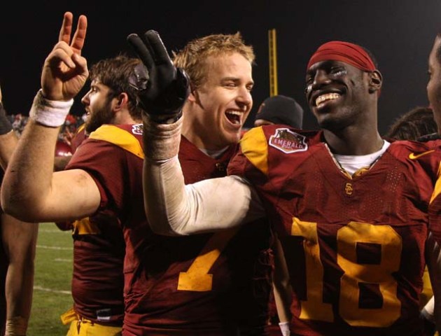Trojans All Smiles After Big Win at Emerald Bowl