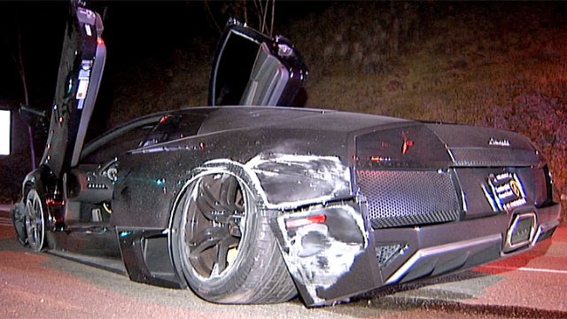 Lamborghini Crash in La Jolla