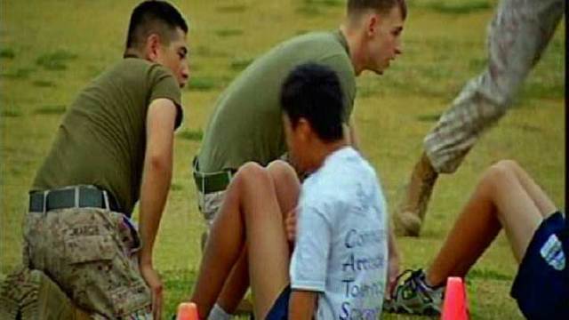 Students Train Like Marines