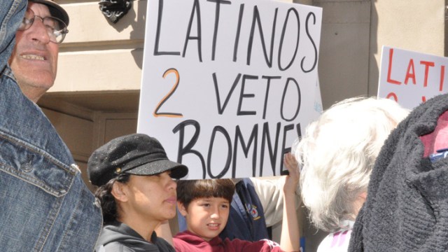 Dems, Latinos Protest Romney Visit