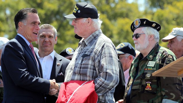 Mitt Romney Attends Memorial Day Tribute in San Diego