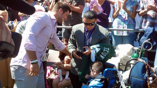 Tebow Surprises Baby Izaiah's Family