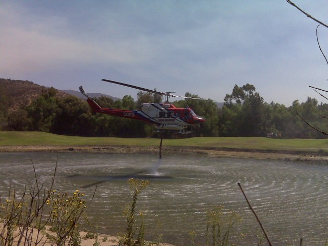 Images: Spring Valley Brush Fire 