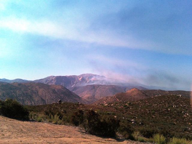 Viewer Images: Fire Near Lakeside