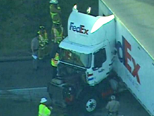 Images: Semi Crash, Fuel Spill Snarls Traffic