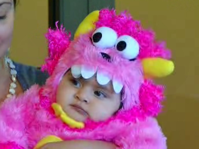 Newborns in Costume for Halloween Parade