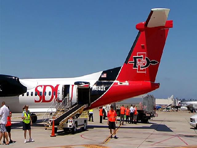 SDSU Plane Takes Off