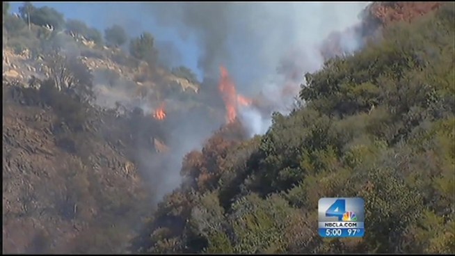 A dangerous fire broke out Wednesday near a mostly deserted community in Santa Barbara. Officials expected to contained the blaze by Thursday morning, but not before it disrupted residents in the Painted Cave area. One resident’s home was just a few hundred yards from the fire line. He explains what he quickly snagged before being evacuated. Gordon Tokumatsu reports from the San Marcos Pass for the NBC4 News at 5 p.m. on Oct. 17, 2012.