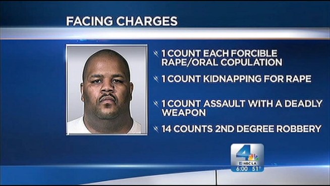 Four people, including an LAUSD employee, charged in connection with an armed robbery at a Nordstrom Rack store in Westchester, where 14 employees were held hostage, pleaded not guilty on Tuesday. The court stayed open late Tuesday for the hearing. Angie Crouch reports from Downtown LA for the NBC4 News at 6 p.m. on Jan. 15, 2013.
