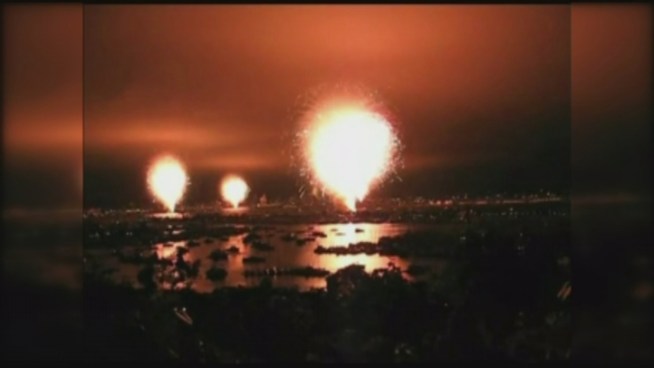 Sandy Purdon, the show producer for the Big Bay Boom, talks about why the fireworks went off all at once.