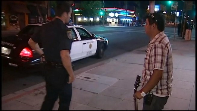 Daniel Tonelli talks to NBC 7 about how a man offering to buy his guitar quickly turned into a man who wanted to steal his guitar.
