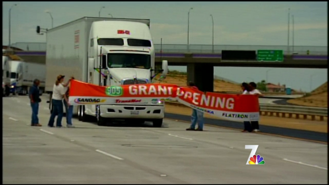 Preparations are underway for the opening of a long-awaited south county freeway. It will connect Interstate 805 to the Otay Mesa border crossing.