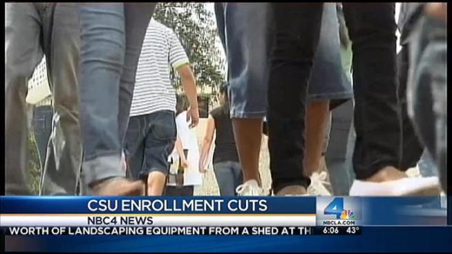 The Cal State Trustees hold a meeting on Tuesday, March 20, 2012 to talk about ways to deal with a $750 million shortfall in the 2011-12 fiscal year and an additional possible $200 million in cuts next year. NBC4's Toni Guinyard reports.