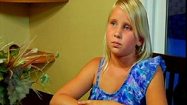 It's hard for 8 year old Alex Green to talk about what happened while walking to Lakeview Elementary school. It's also hard to look at the stitches in her legs after being attacked by this German Shepard mix. NBC 7's Tony Shin reports.