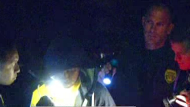 A woman was found stabbed to death inside her car in Carlsbad Friday. Detectives later arrested the victim s boyfriend, John Monta, on suspicion of her murder. NBC 7 s Tony Shin  caught Monta s surrender on camera.