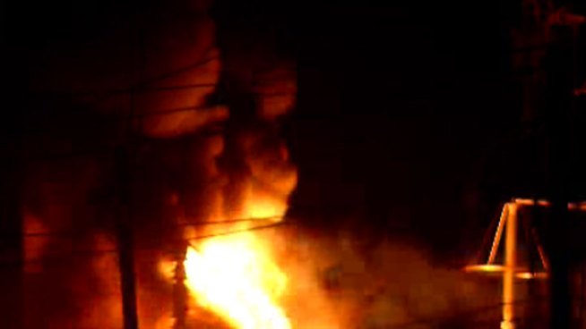 A lot of people heard a blast around 11 p.m.  Those calling 911 told police they heard something like a huge explosion then flames erupted. NBC 7's Megan Tevrizian reports.