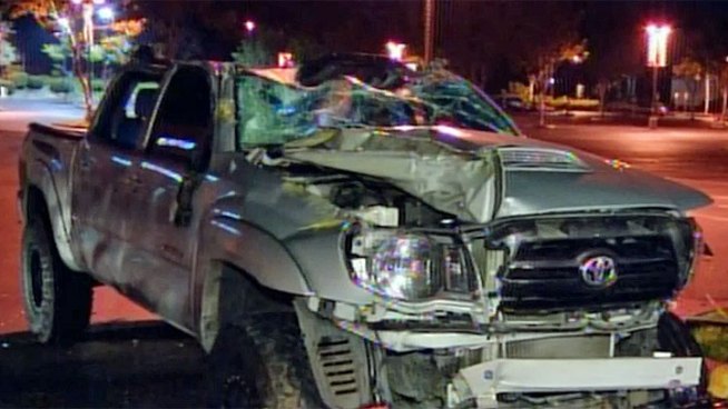 Chula Vista police are investigating a hit and run where blood was found inside a car and more damage was done to a shopping mall parking lot. NBC 7's Brandi Powell reports from the 300 block of East H Street.