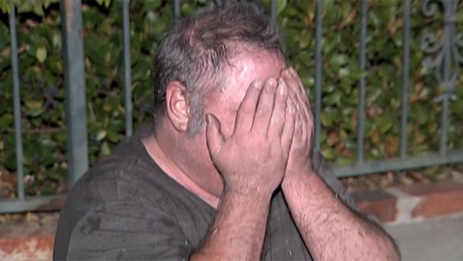 A man ends up in the hospital after trying to single-handedly keep his home from burning to the ground overnight. NBC 7's Steven Luke reports.
