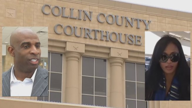 Accusations of assault and steroid use caused drama at the Collin County Courthouse as Deion and Pilar Sanders battle for custody of their children.