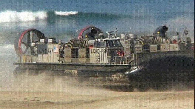 NBCSanDiego had the rare opportunity to go aboard the hovercraft Tuesday.