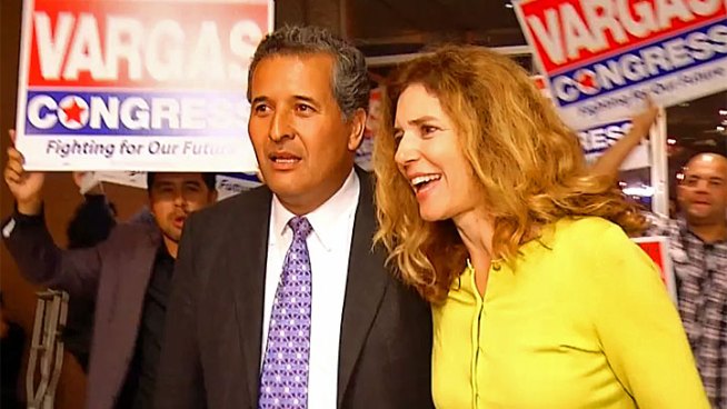 Juan Vargas talks with NBC 7s Diana Guevara on Election Night as early results show him with a commanding lead in the 51st Congressional District race.