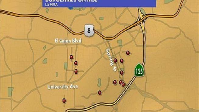 A recent string of burglaries south of Interstate 8 has police warning residents of the area to take caution before leaving their homes for vacation.