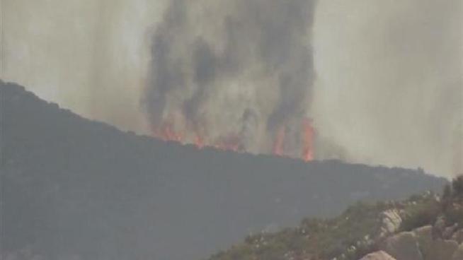Fire crews battling the first major wildfire of the season are trying to stay ahead of the shifting winds.  Amy Forsythe reports.