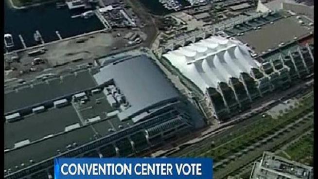 On Tuesday, the Council approved a dual approach to booking events at the Convention Center. Gene Cubbison highlights the contentious debate, with commentary from union advocate Lorena Gonzales and Mayor Jerry Sanders.