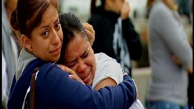 Crew members onboard the USS Vandegrift were originally scheduled to depart in November but the deployment was moved up six months early after a renovation. Families bid an emotional farewell to their loved ones at Monday's deployment.