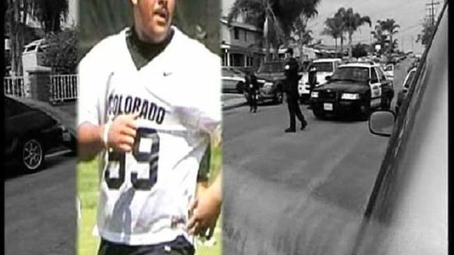 Family and friends gathered at Oceanside high school Sunday in remembrance Justin Nonu, a former Oceanside high school football player who died after being shot to death outside a home in Oceanside on May 21.