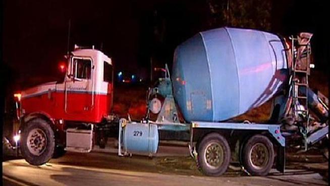 A man was killed when a cement truck collided into his car while he was apparently driving backwards on a San Diego freeway overnight. The truck swerved to avoid the car but lost control and rear-ended the vehicle, CHP said. Monica Dean reports.