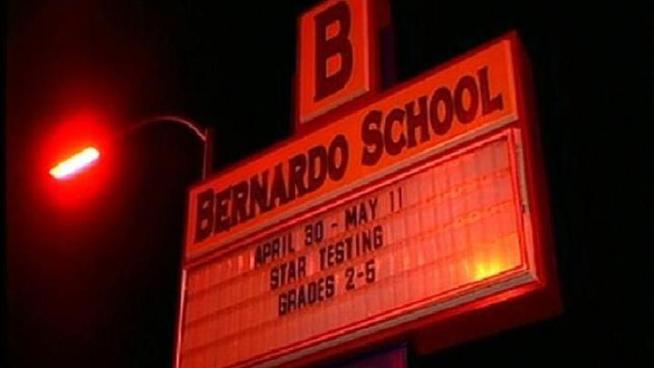 Someone spotted a mountain lion in a vacant field off Bernardo Avenue, just about 20 yards away from the school's playground. Parent Monica Cloney spoke with NBC 7's Tony Shin in this exclusive report.