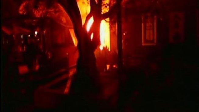 Investigators were examining the charred remains of a fire which broke out overnight in Old Town early Monday morning.