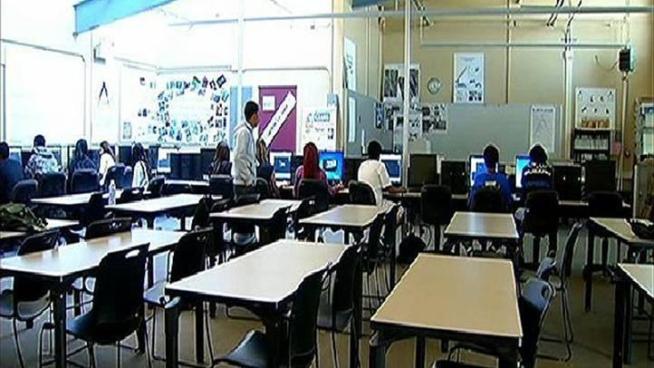 Parents presented a petition to the San Diego Unified School District to change requirements for Career Technical Education classes in high schools. Rory Devine spoke to CTE teacher Tim Bingham and parent Debbie OToole about the need for that requirement.