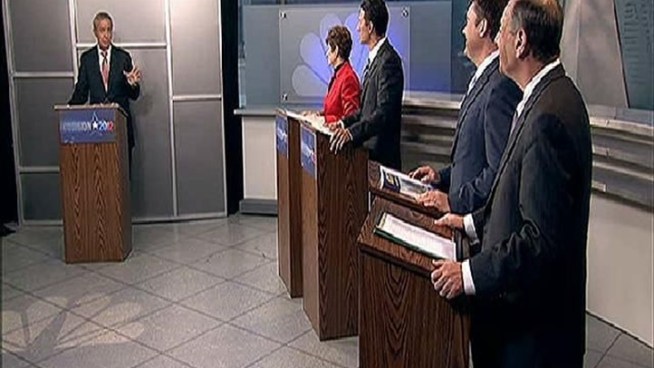 At Monday night's debate, no candidate let the topic of pension reform fall by the wayside. Gene Cubbison helped moderate the debate, along with Catherine Garcia and Scott Lewis.
