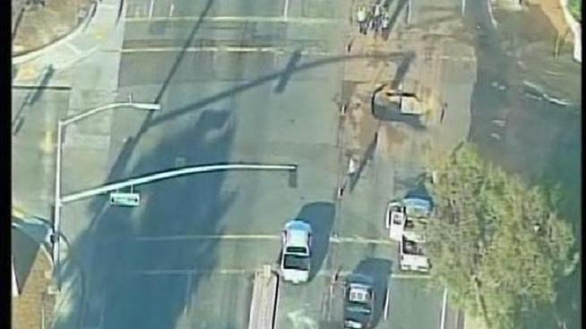 Some people in the North County woke up Friday to a muddy mess after a water main break creates a big sinkhole and a flood. Tony Shin reports on conditions Thursday night.