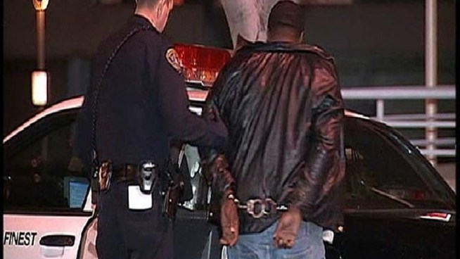 San Diego police say the security guard from a downtown bar was parked along 14th Street between Broadway and E Streets around 9:30 p.m. Tuesday when he heard screams coming from behind some bushes. Sgt. Teresa Clark with San Diego police discusses the incident in a report from NBC 7's Monica Dean.