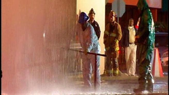 A truck delivering supplies to a medical building at 4th and Lewis in Hillcrest created a headache when the driver accidentally sheared off the hydrant and caused a minor flood. NBC 7's Diana Guevara reports.